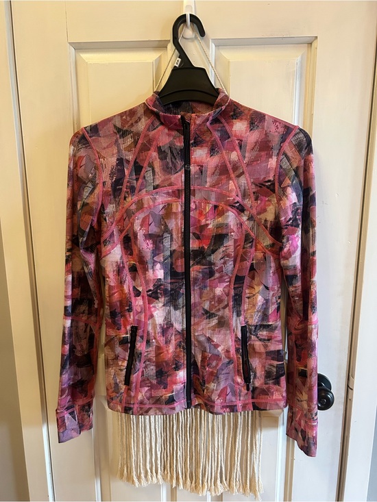 lululemon athletica Jackets & Blazers - lululemon athletica Pink Multi-Print Zip Jacket